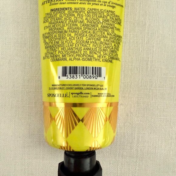 Spongelle Coconut Verbena Hand Cream 2oz Shea Macadamia Argan New Full Size - Picture 5 of 7